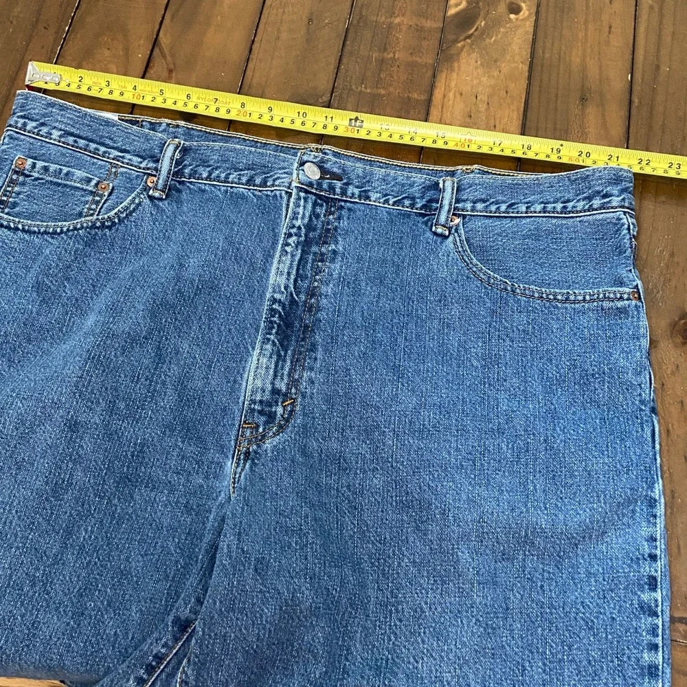 Levis 550 Relaxed Fit Denim Jean Shorts Mens 44 Medium Wash Blue 35550-2114